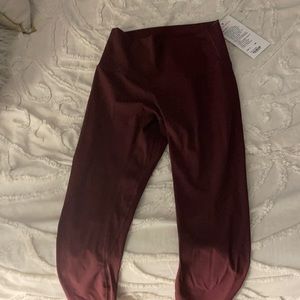 LULULEMON ALIGN PANT 2 BURGENDY